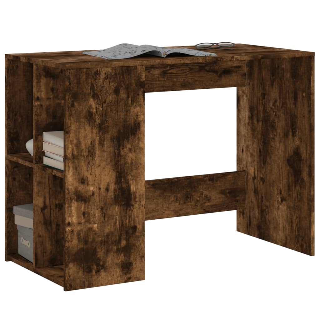 Bureau Chêne fumé 102x50x75 cm Matériau à base de bois