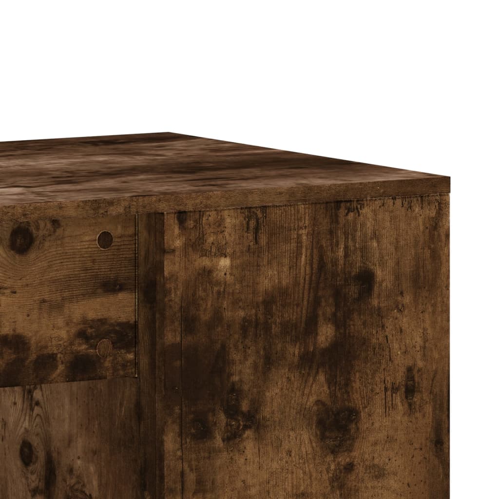 Bureau Chêne fumé 102x50x75 cm Matériau à base de bois