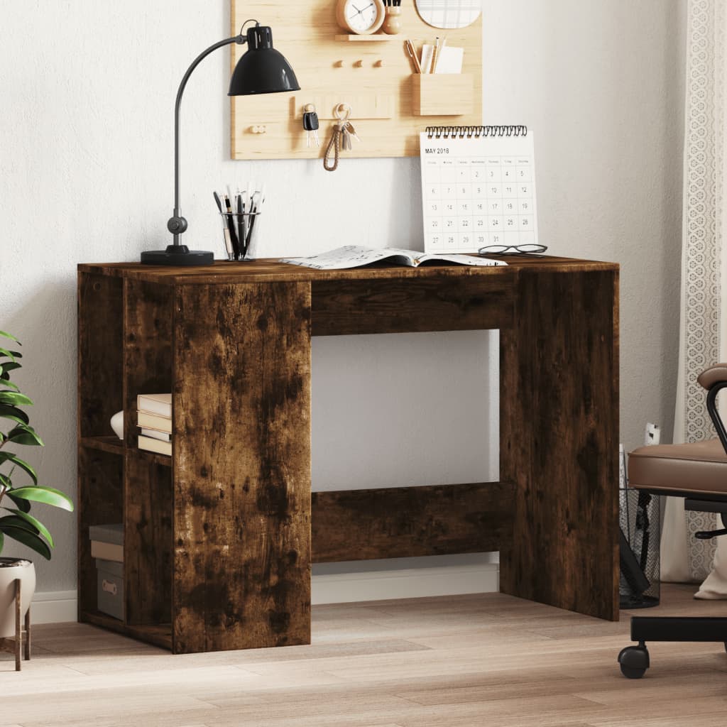 Bureau Chêne fumé 102x50x75 cm Matériau à base de bois