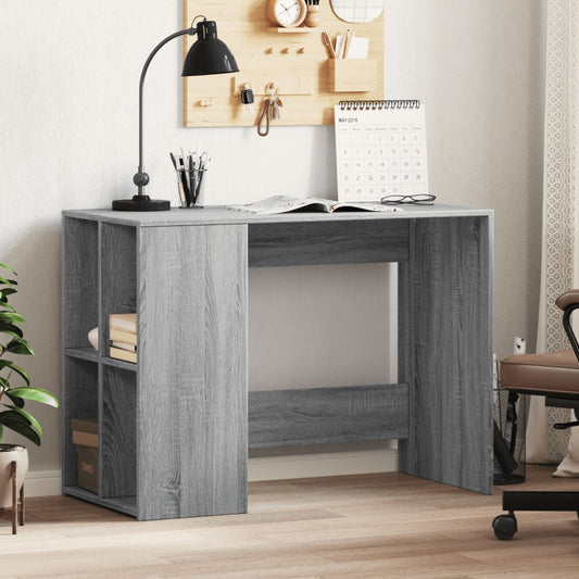 Bureau gris sonoma 102x50x75 cm aggloméré