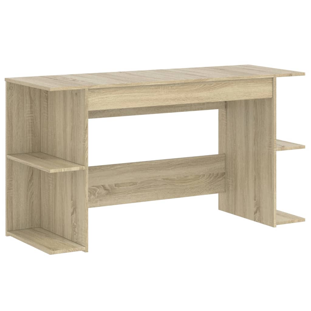 Bureau chêne Sonoma 140x50x75 cm panneau de particules