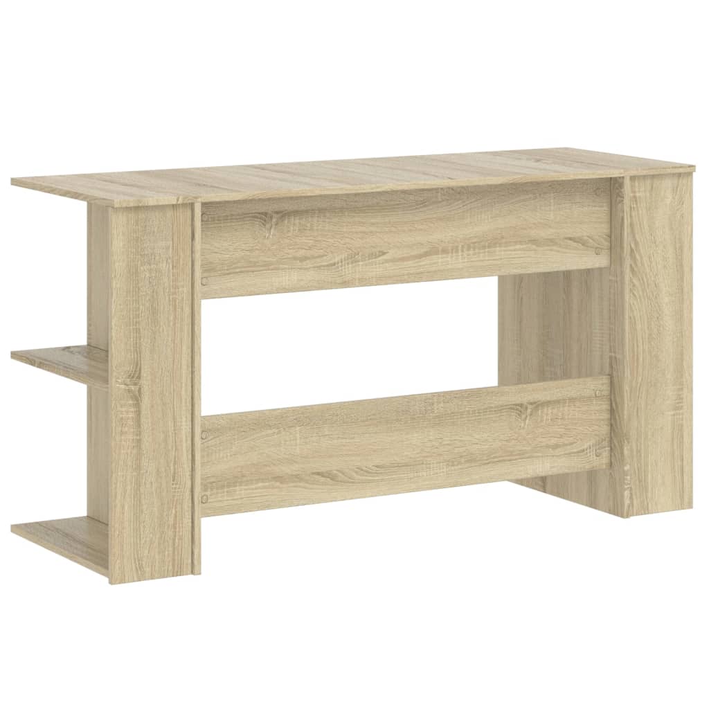 Bureau chêne Sonoma 140x50x75 cm panneau de particules