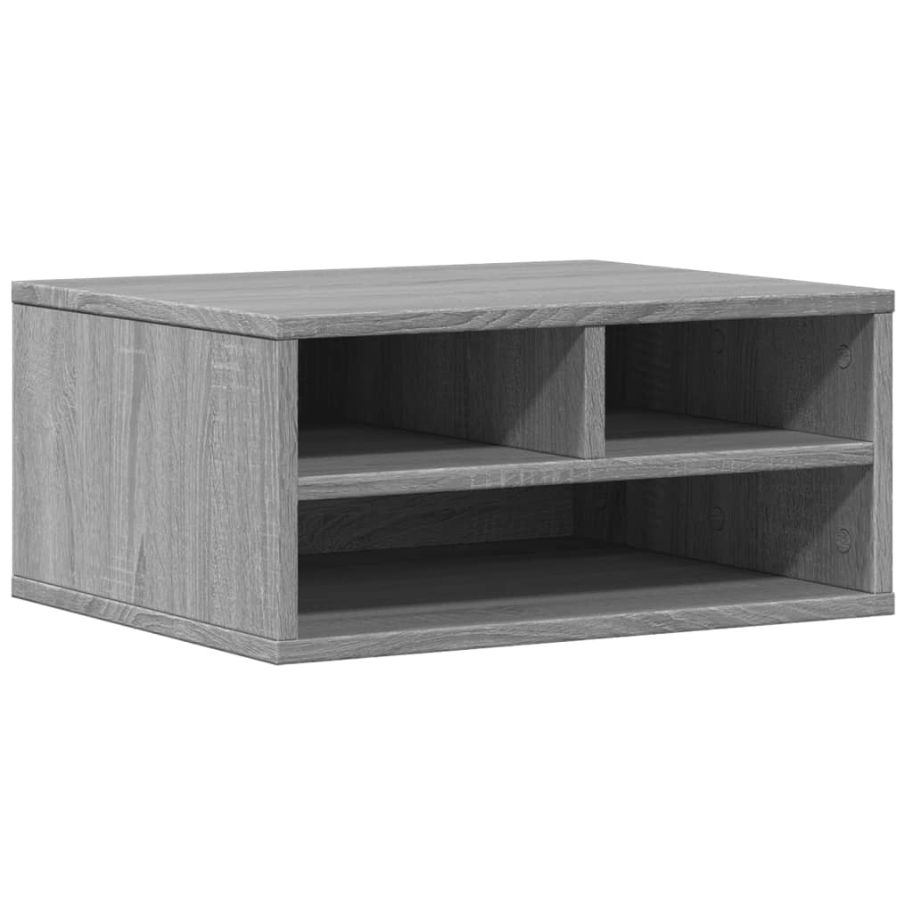 Meuble imprimante gris Sonoma 49x40x22,5 cm bois d'ingénierie