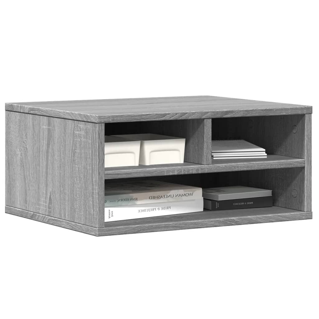 Meuble imprimante gris Sonoma 49x40x22,5 cm bois d'ingénierie