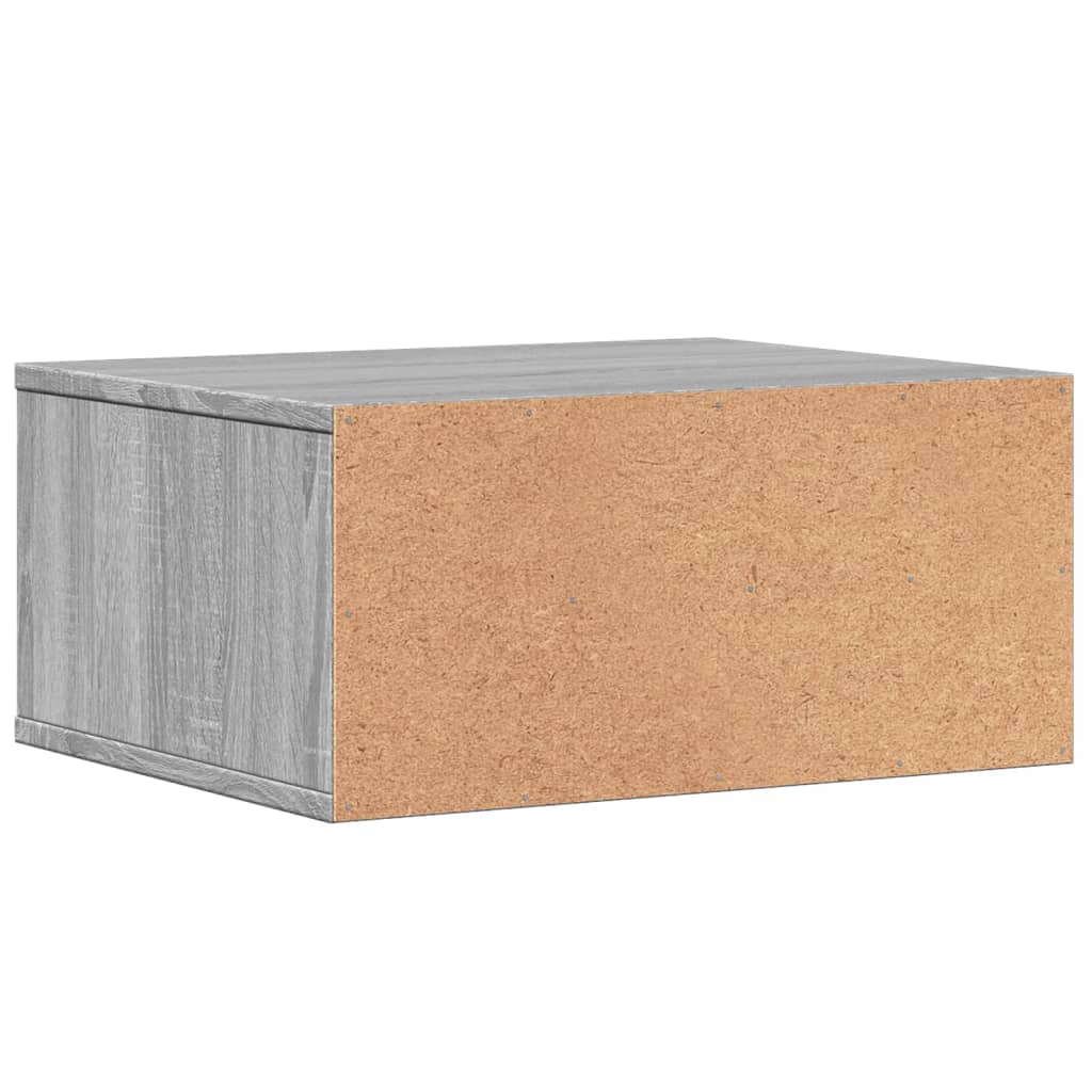 Meuble imprimante gris Sonoma 49x40x22,5 cm bois d'ingénierie
