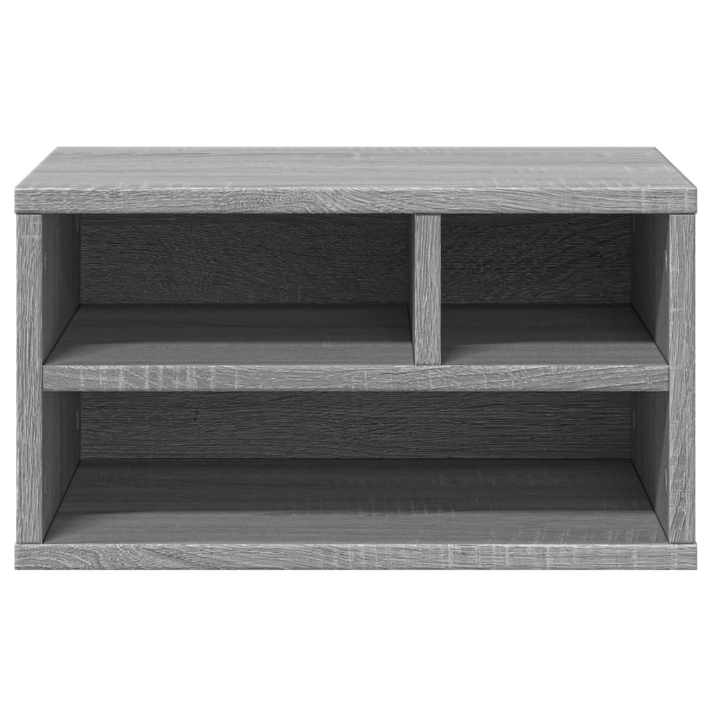 Meuble d'imprimante gris Sonoma 40x32x22,5 cm en bois d'ingénierie