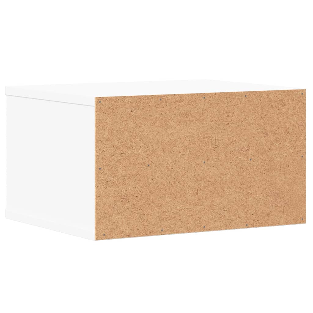 Support d'imprimante Blanc 40x32x22,5 cm Bois d'ingénierie