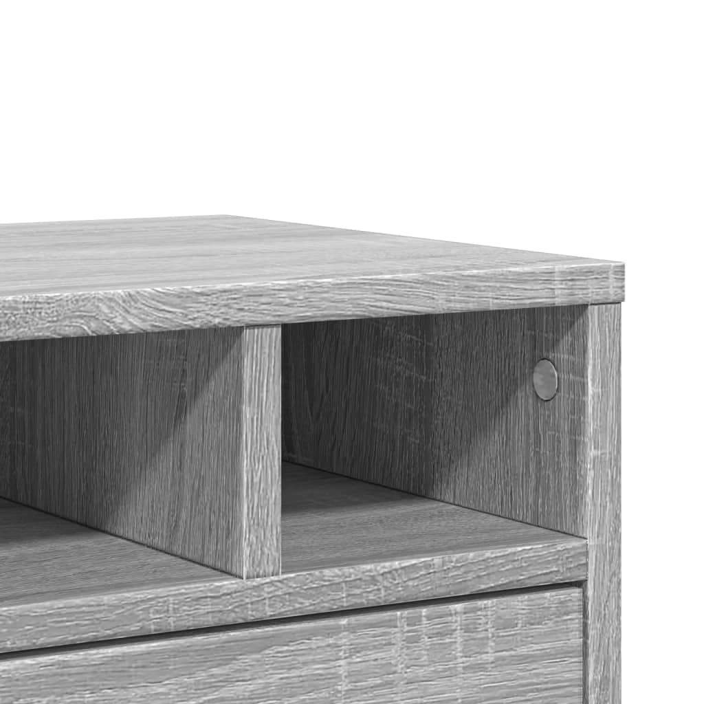 Druckerständer Grau Sonoma 40x32x22,5 cm Holzwerkstoff