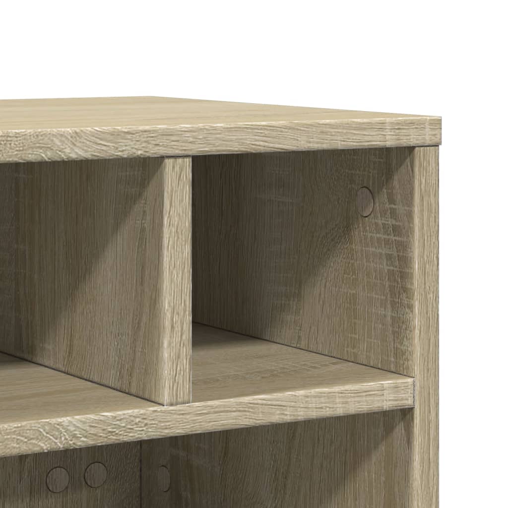 Meuble d'imprimante à roulettes chêne Sonoma 41x32x34,5 cm