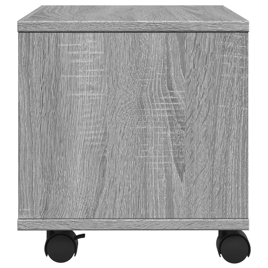 Support d'imprimante à roulettes gris Sonoma 41x32x34,5 cm
