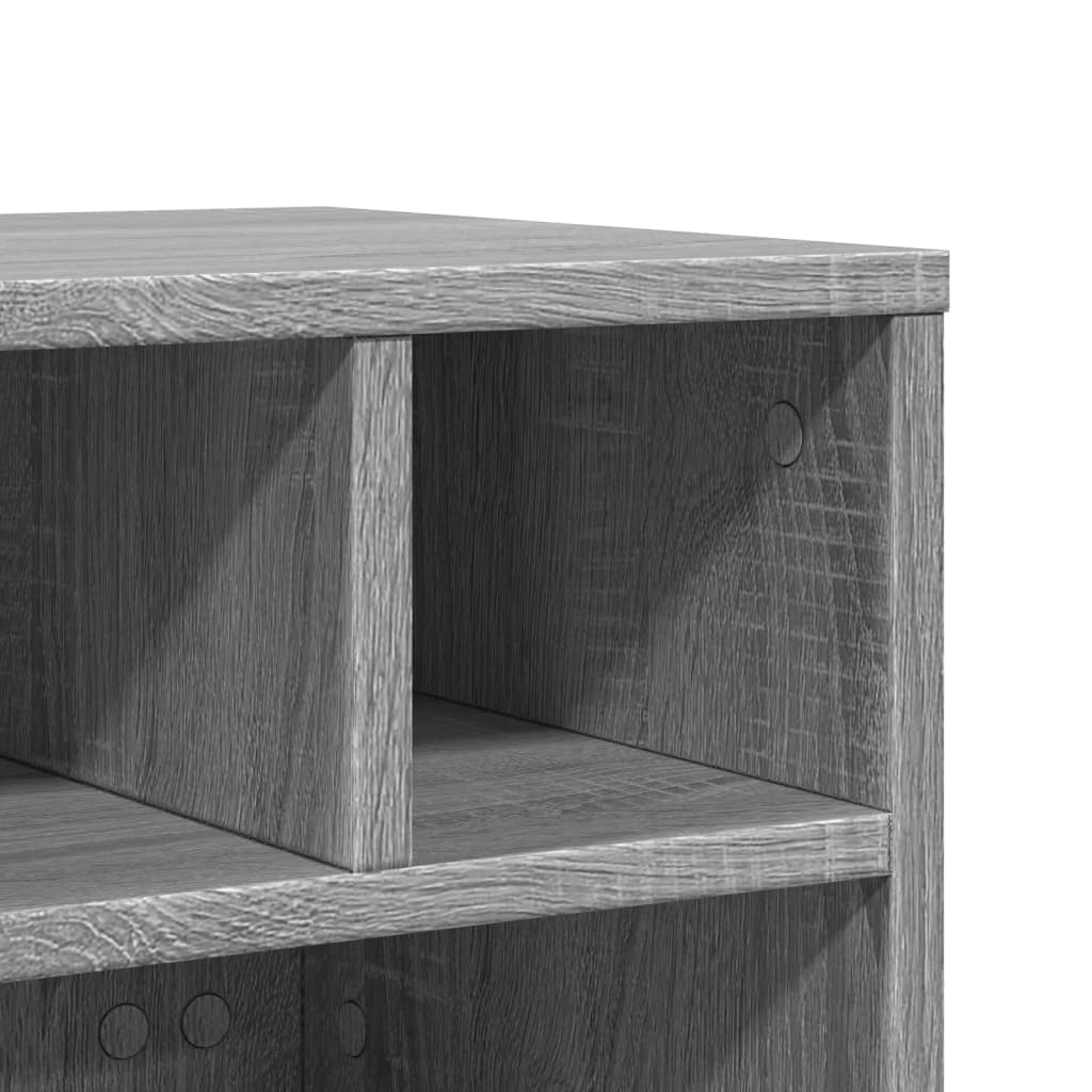 Support d'imprimante à roulettes gris Sonoma 41x32x34,5 cm