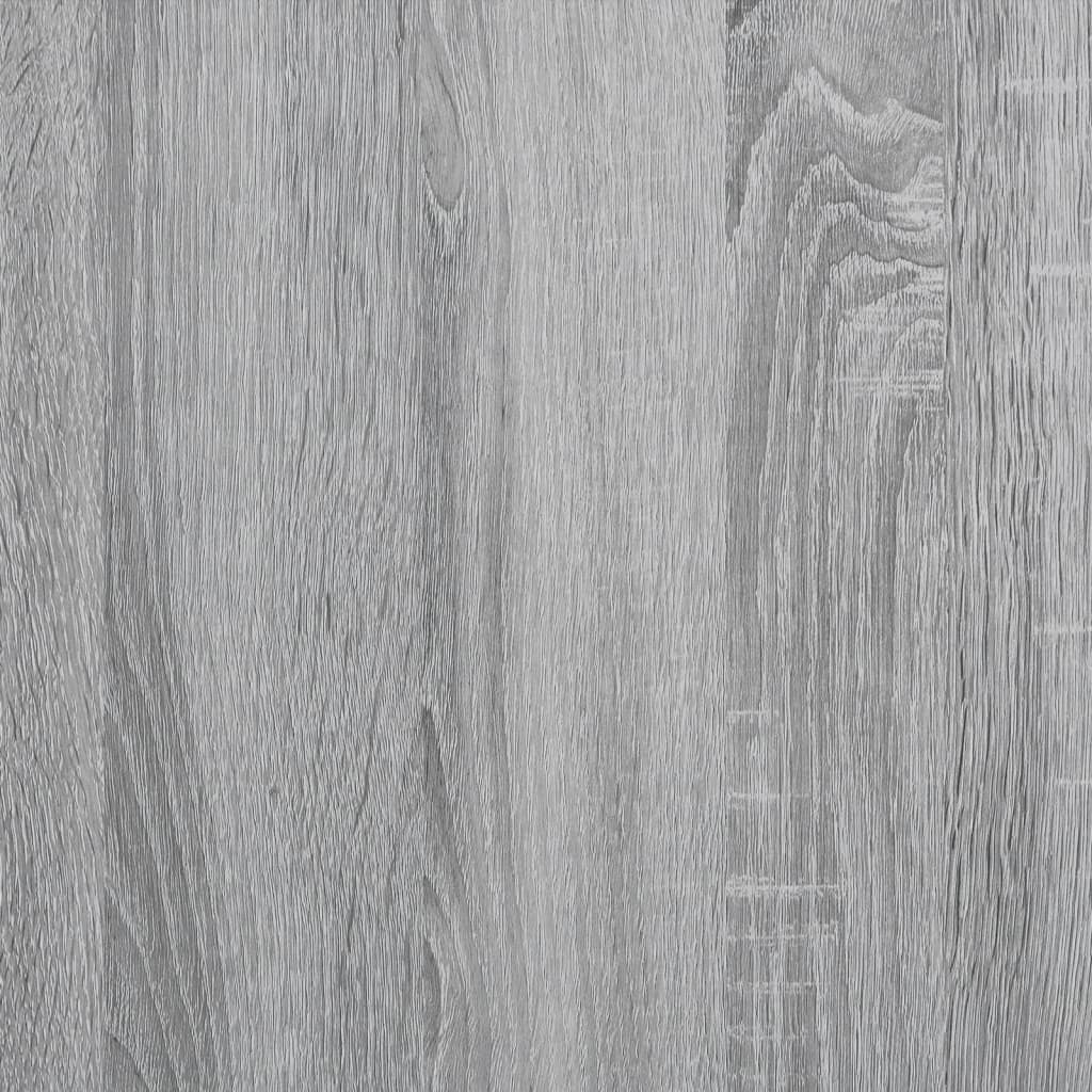Meuble d'imprimante à roulettes gris Sonoma 60x48x74 cm