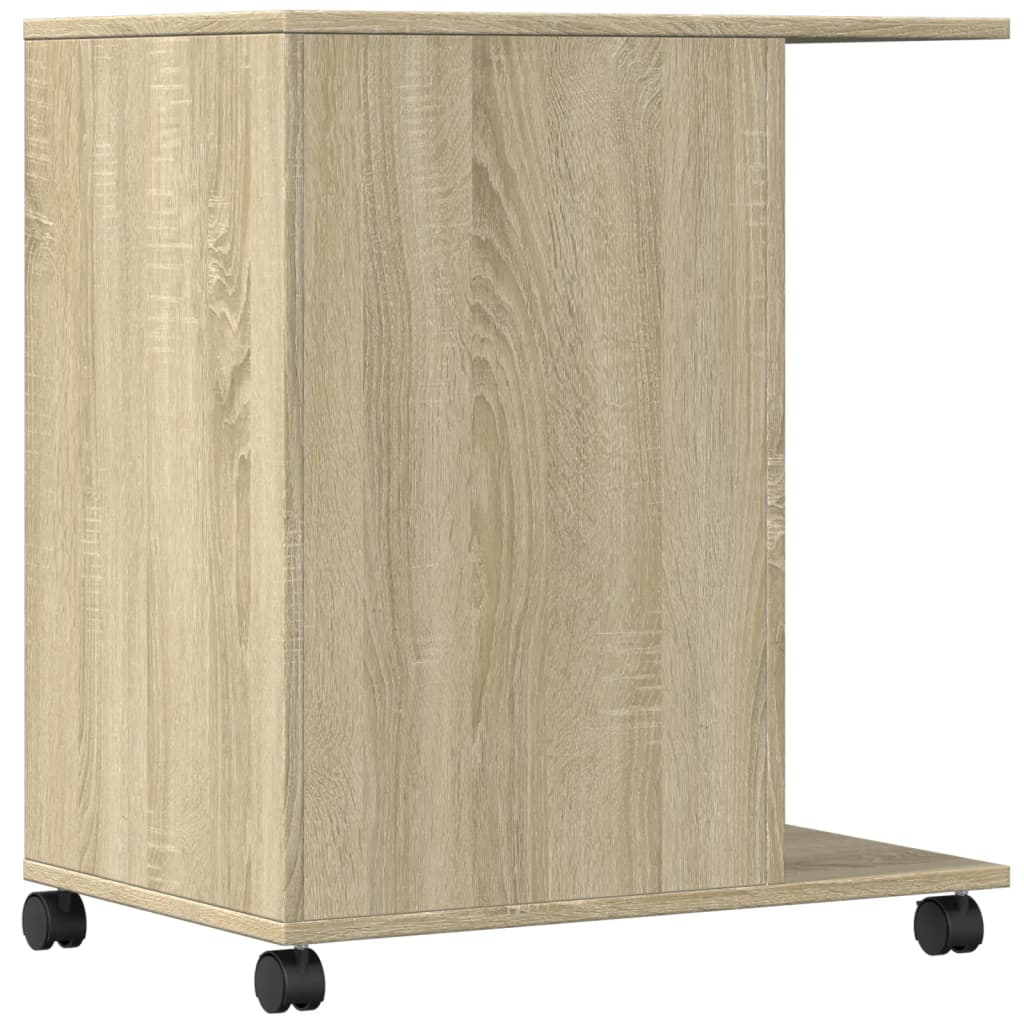 Meuble imprimante à roulettes chêne Sonoma 60x40x68,5 cm
