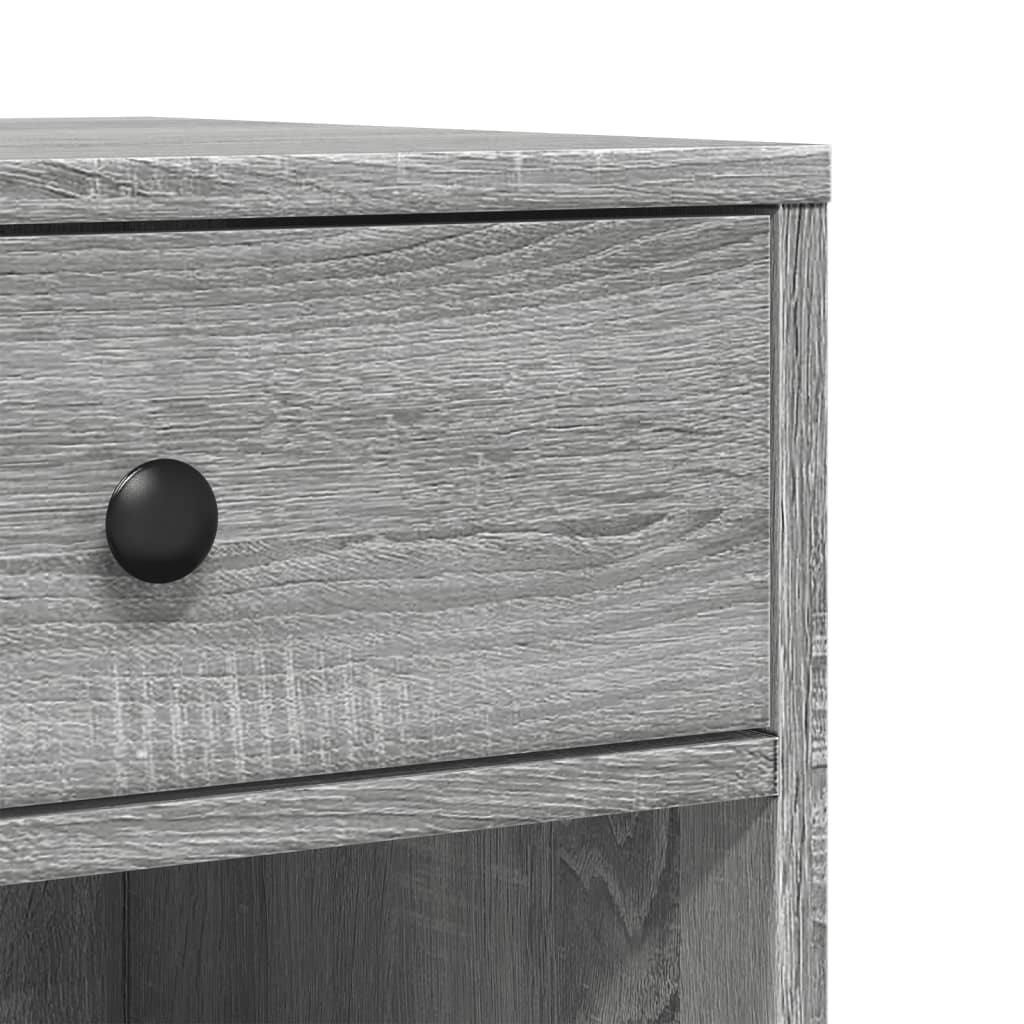 Meuble d'imprimante à roulettes gris Sonoma 60x40x68,5 cm