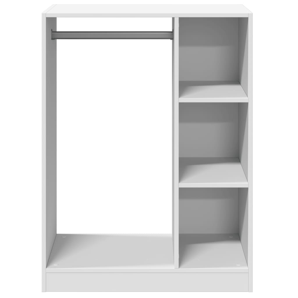 Armoire blanche 77x48x102 cm en bois d'ingénierie