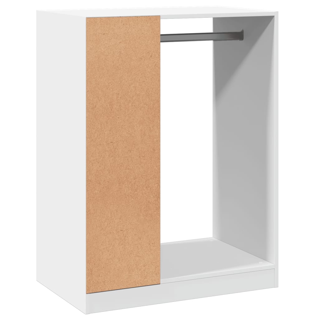 Armoire blanche 77x48x102 cm en bois d'ingénierie