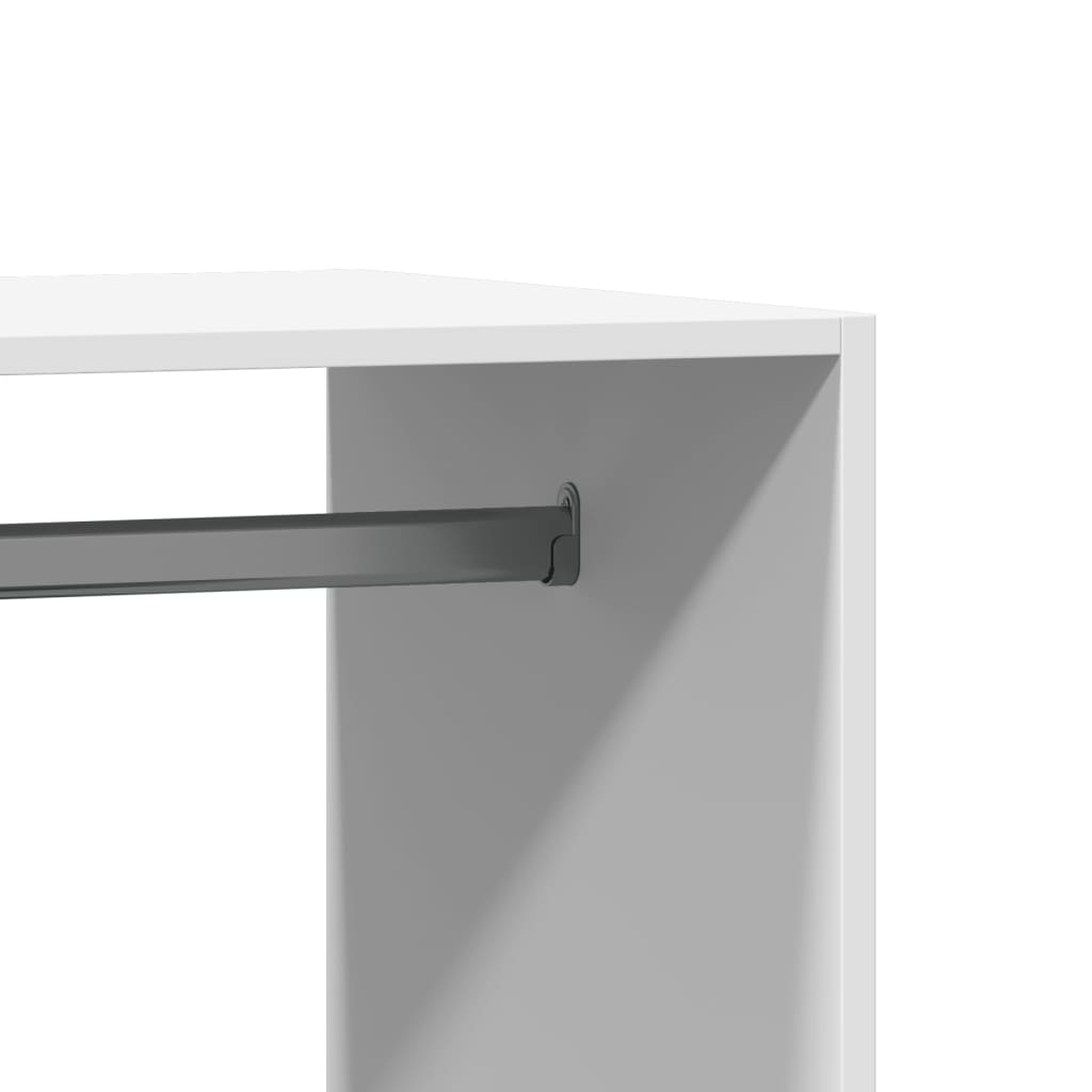 Armoire blanche 77x48x102 cm en bois d'ingénierie