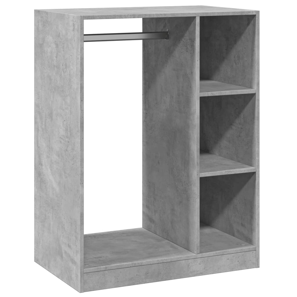 Armoire gris béton 77x48x102 cm Bois d'ingénierie