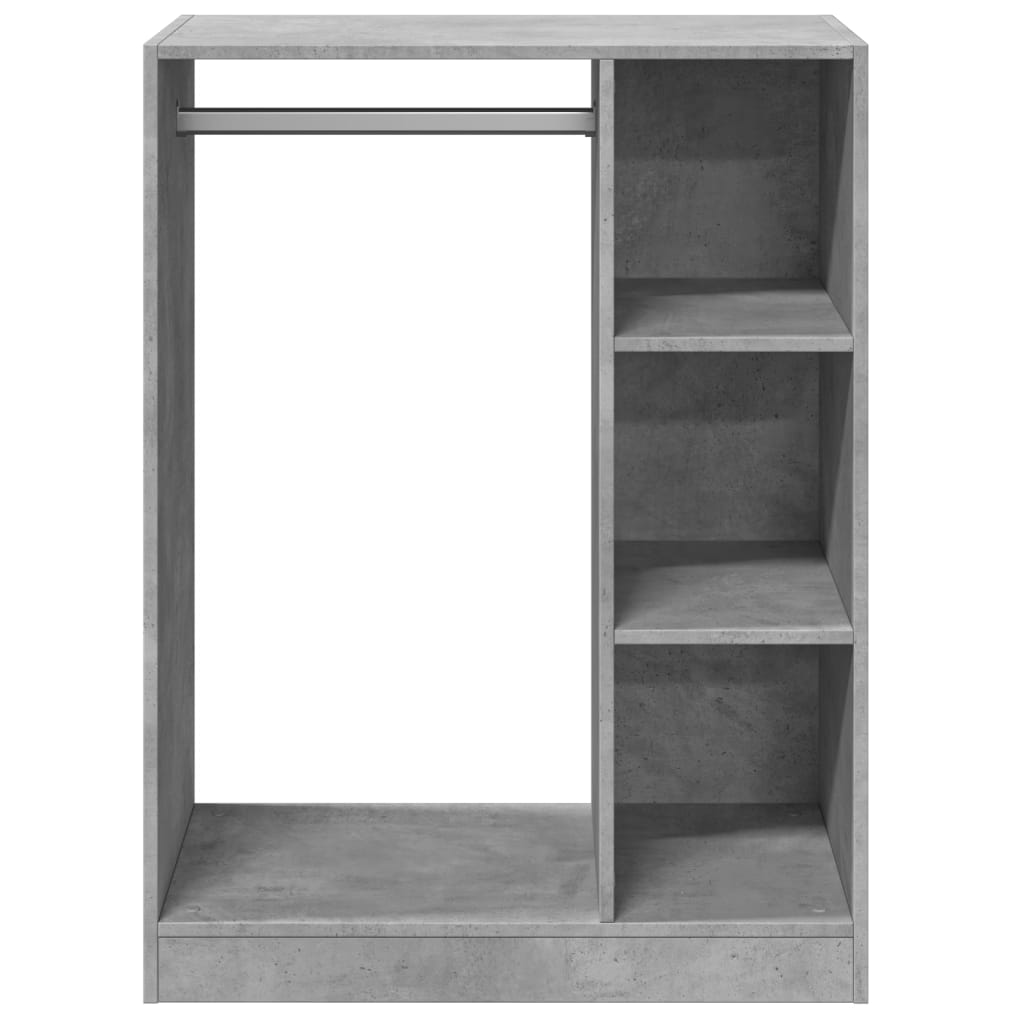 Armoire gris béton 77x48x102 cm Bois d'ingénierie