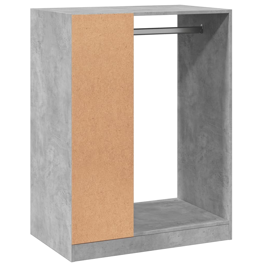 Armoire gris béton 77x48x102 cm Bois d'ingénierie