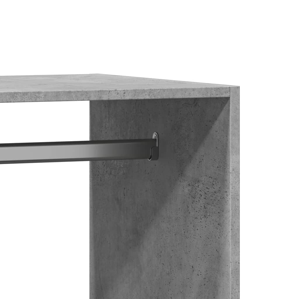 Armoire gris béton 77x48x102 cm Bois d'ingénierie