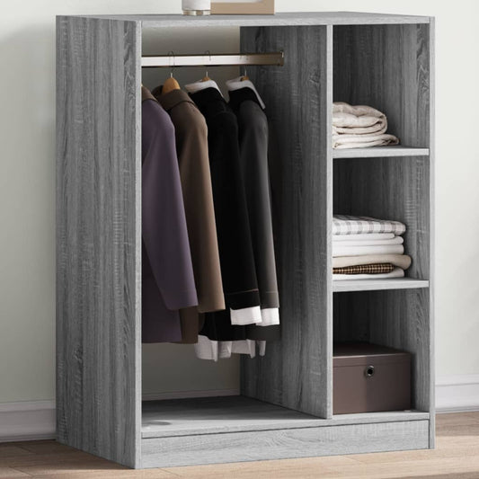 Wardrobe Gray Sonoma 77x48x102 cm Engineered Wood