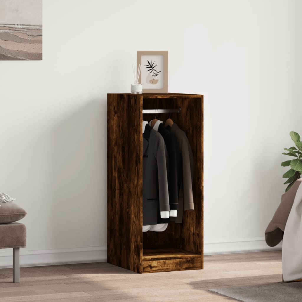 Armoire chêne fumé 48x41x102 cm panneau de particules