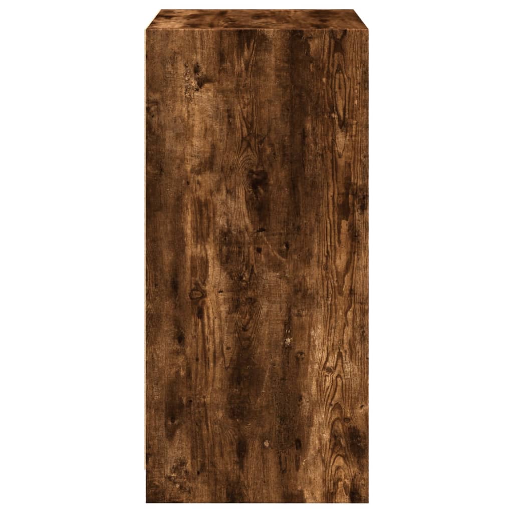 Armoire chêne fumé 48x41x102 cm panneau de particules