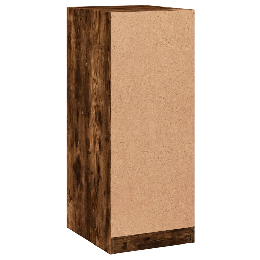 Armoire chêne fumé 48x41x102 cm panneau de particules