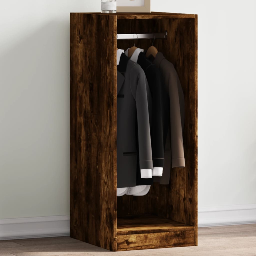 Armoire chêne fumé 48x41x102 cm panneau de particules