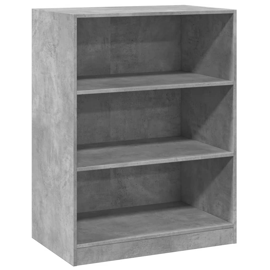 Armoire gris béton 77x48x102 cm en bois d'ingénierie
