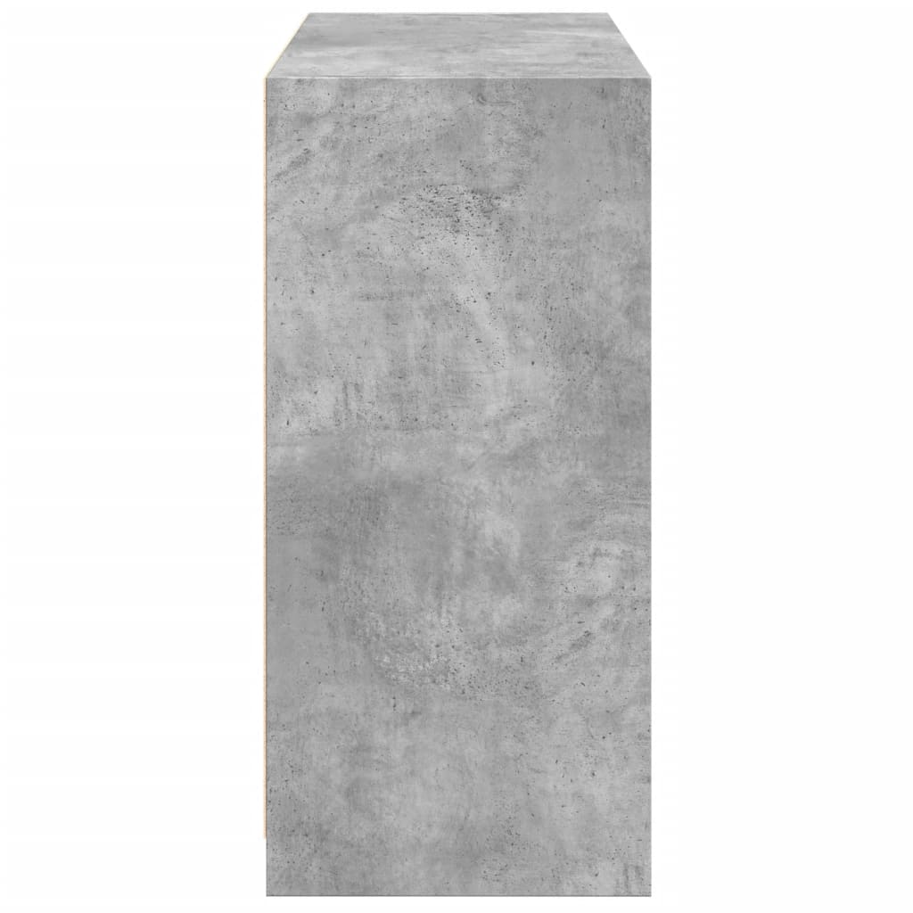 Armoire gris béton 77x48x102 cm en bois d'ingénierie