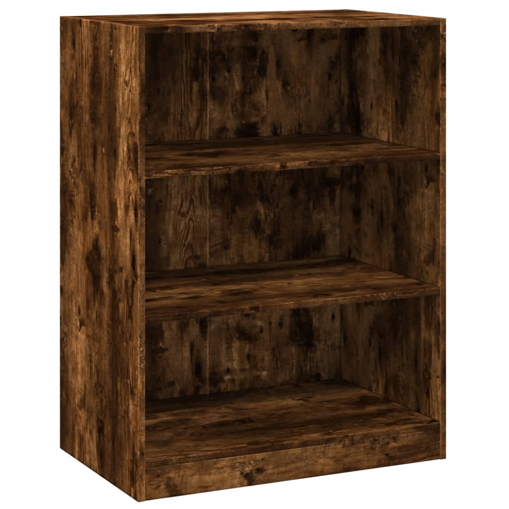 Armoire chêne fumé 77x48x102 cm panneau de particules