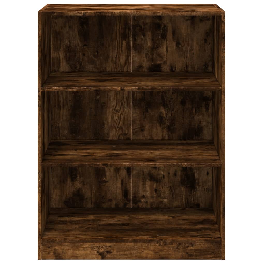 Armoire chêne fumé 77x48x102 cm panneau de particules