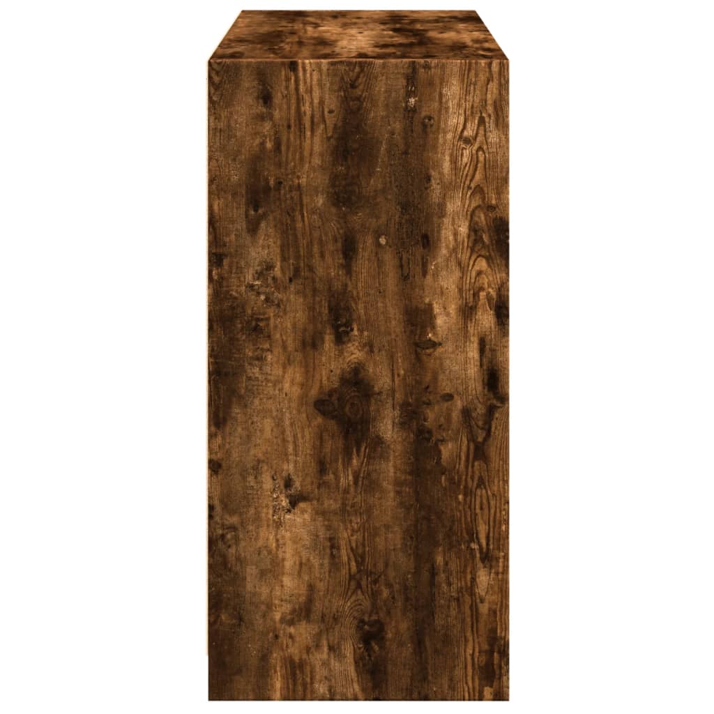 Armoire chêne fumé 77x48x102 cm panneau de particules