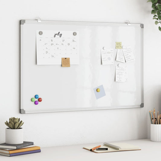 Magnetisches Whiteboard 80x50x1,7 cm Aluminium