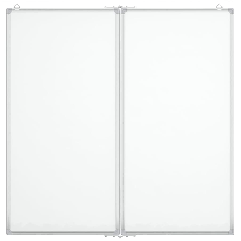 Magnetic Whiteboard Foldable 80x80x1.7 cm Aluminum