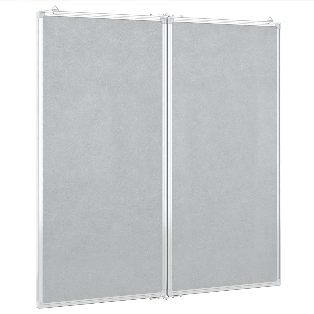 Magnetic Whiteboard Foldable 80x80x1.7 cm Aluminum