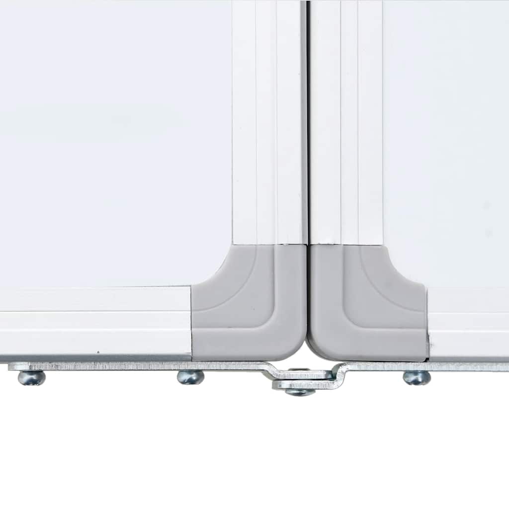 Magnetic Whiteboard Foldable 80x80x1.7 cm Aluminum