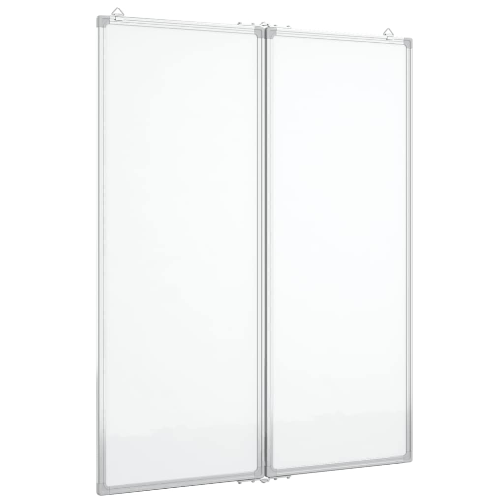 Magnetic Foldable Whiteboard 80x100x1.7 cm Aluminum