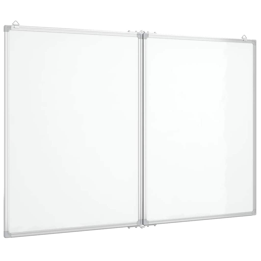 Magnetic Whiteboard Foldable 100x80x1.7 cm Aluminum