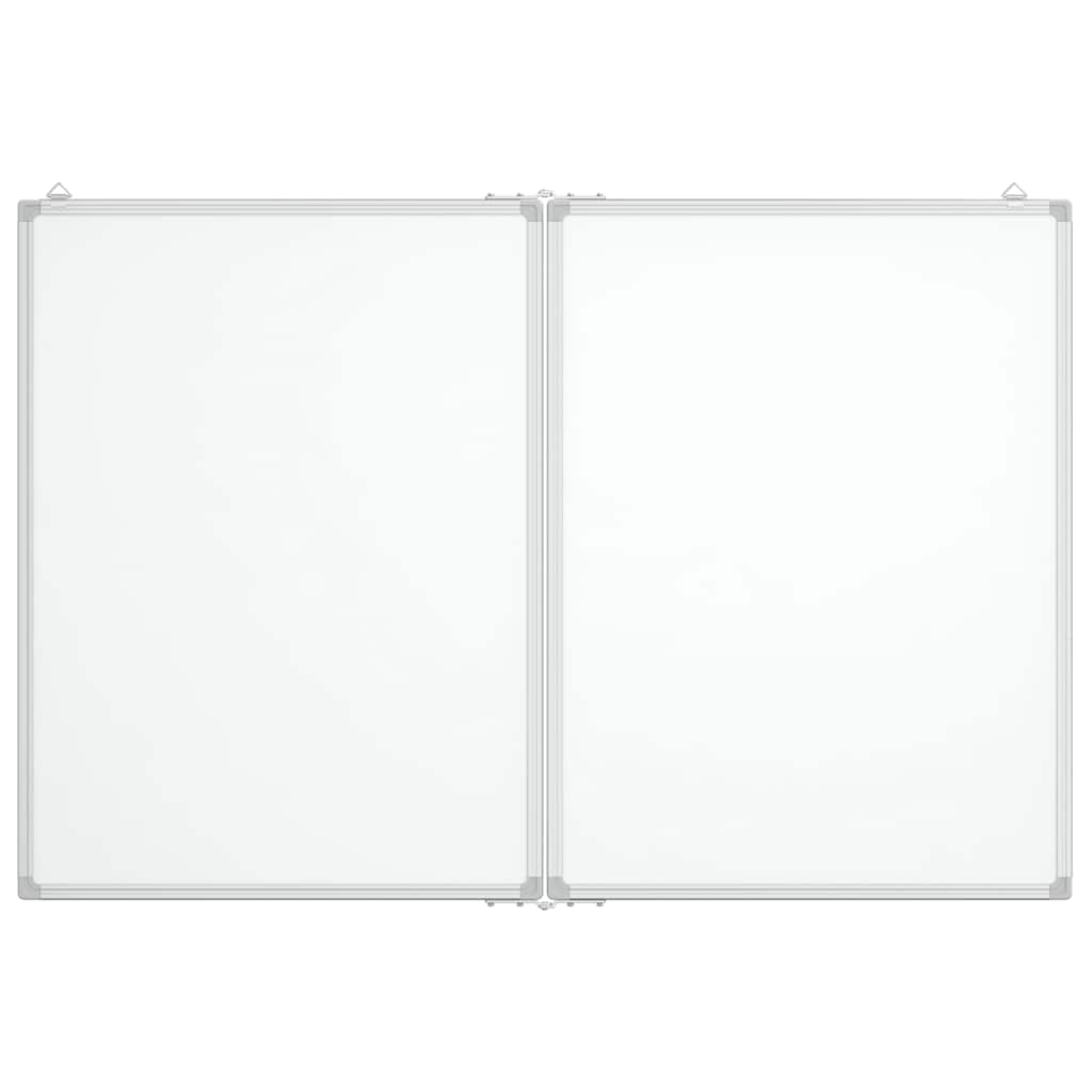 Magnetic Whiteboard Foldable 100x80x1.7 cm Aluminum