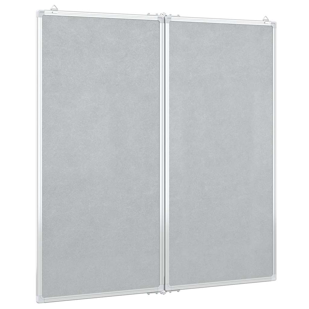 Magnetic Whiteboard Foldable 100x100x1.7 cm Aluminum