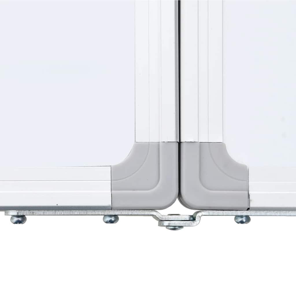 Magnetic Whiteboard Foldable 100x100x1.7 cm Aluminum