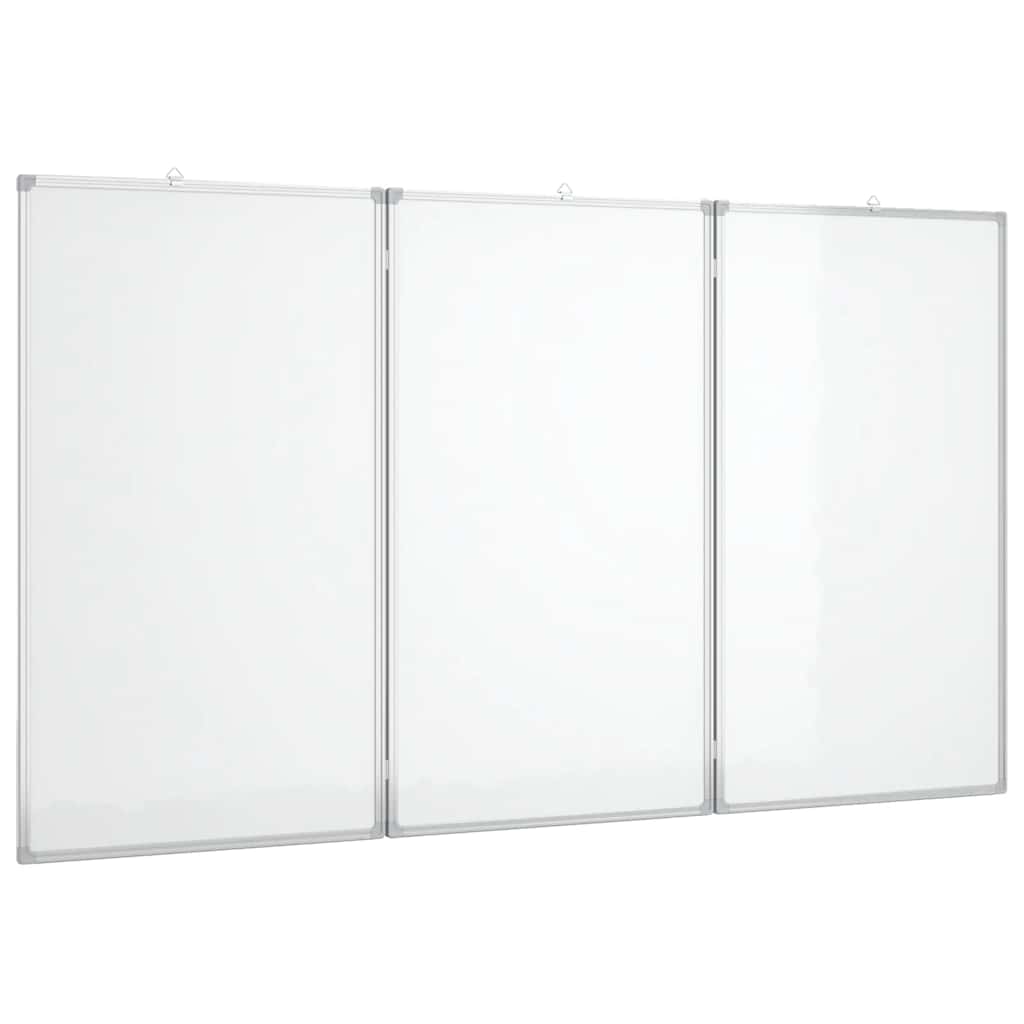 Tableau blanc magnétique pliable 120x80x1,7 cm Aluminium