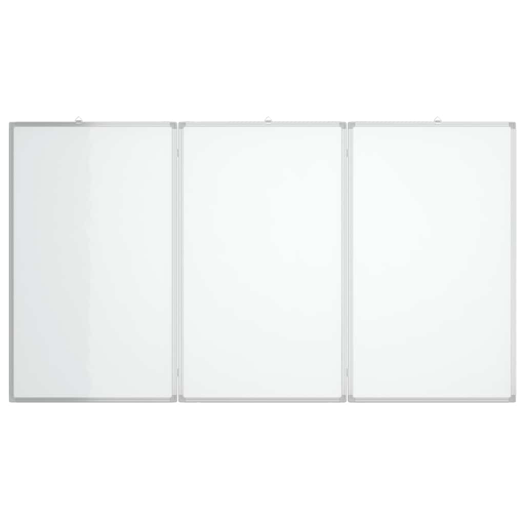 Tableau blanc magnétique pliable 120x80x1,7 cm Aluminium