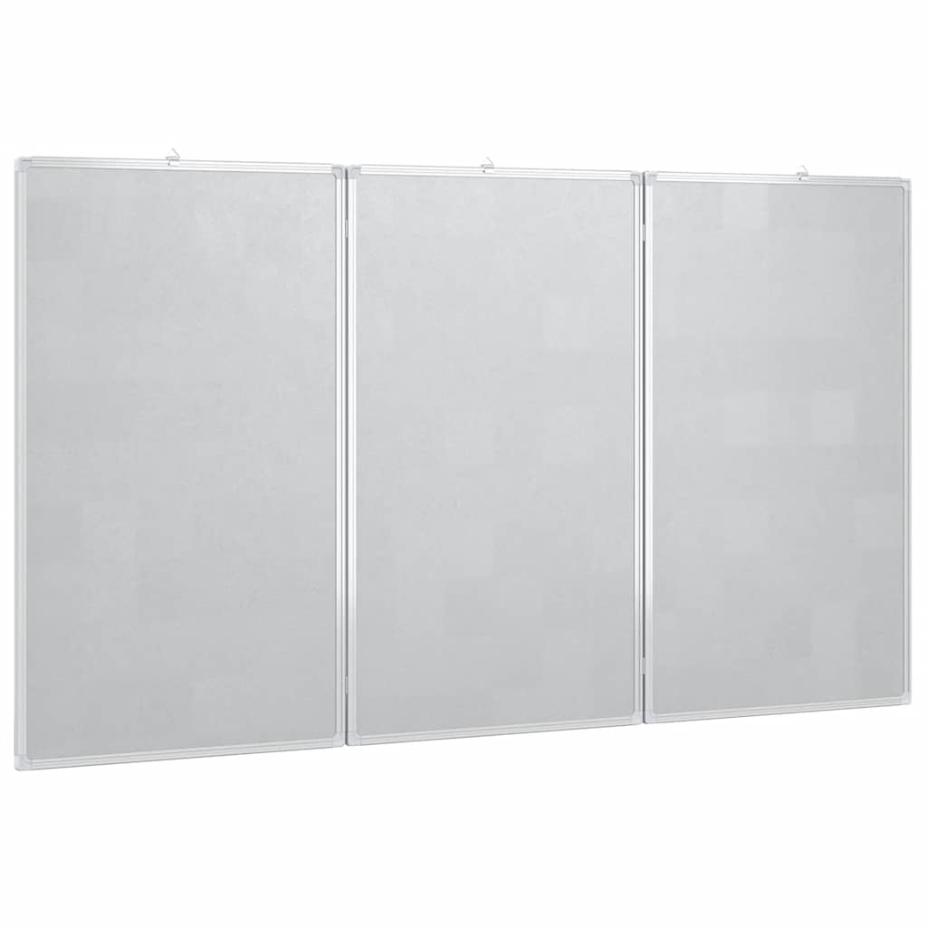 Tableau blanc magnétique pliable 120x80x1,7 cm Aluminium