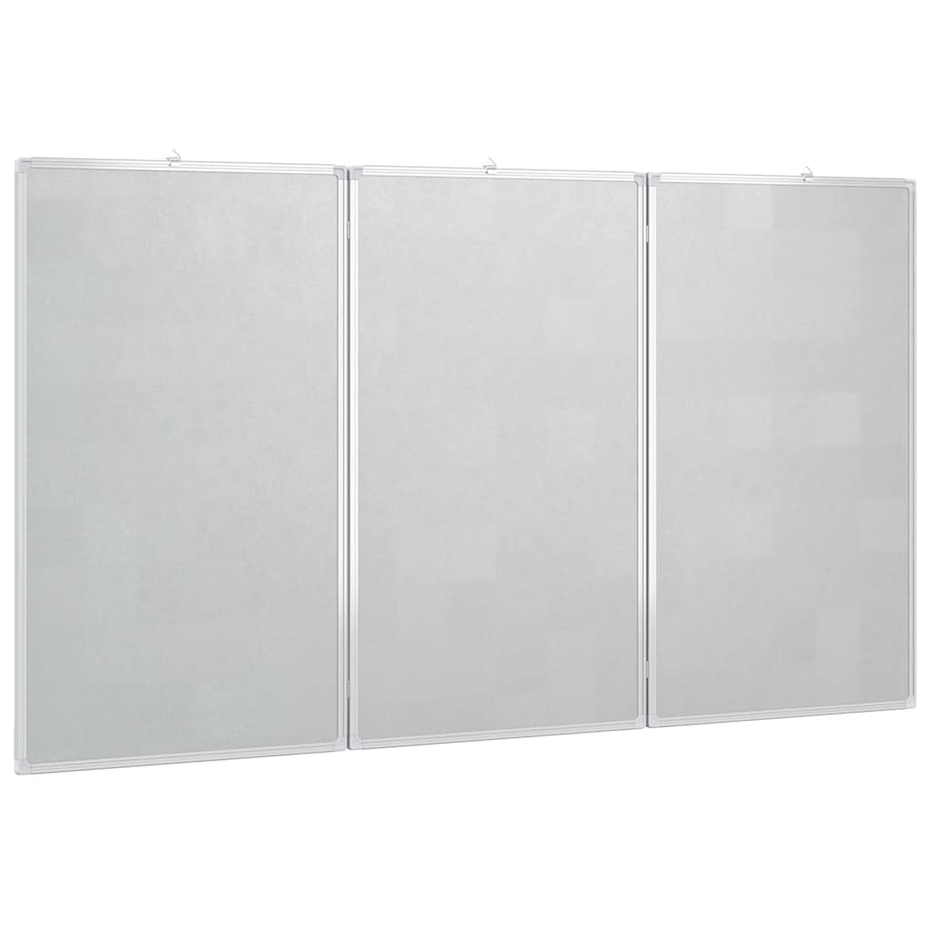 Magnetic Foldable Whiteboard 150x80x1.7 cm Aluminum
