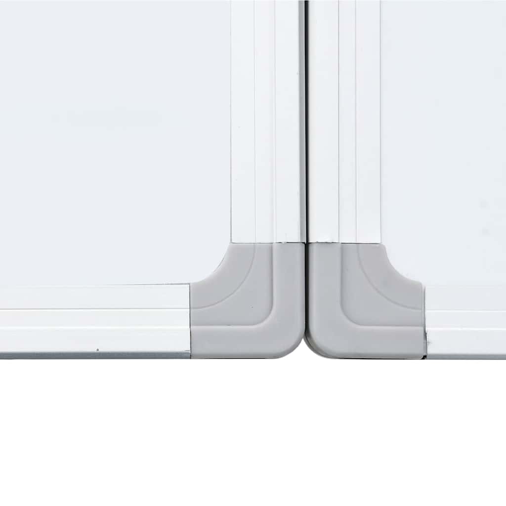 Tableau blanc magnétique pliable 180x100x1,7 cm aluminium