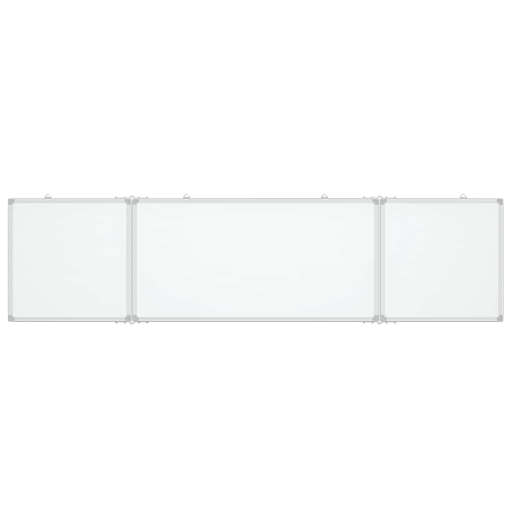 Tableau blanc magnétique pliable 160x40x1,7 cm Aluminium